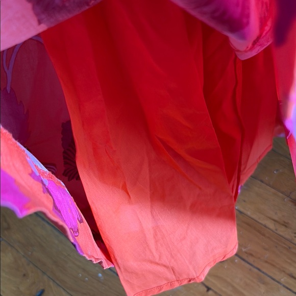 Scoop Women's Cut Out Midi Dress with Puff Sleeves - Picture 9 of 10